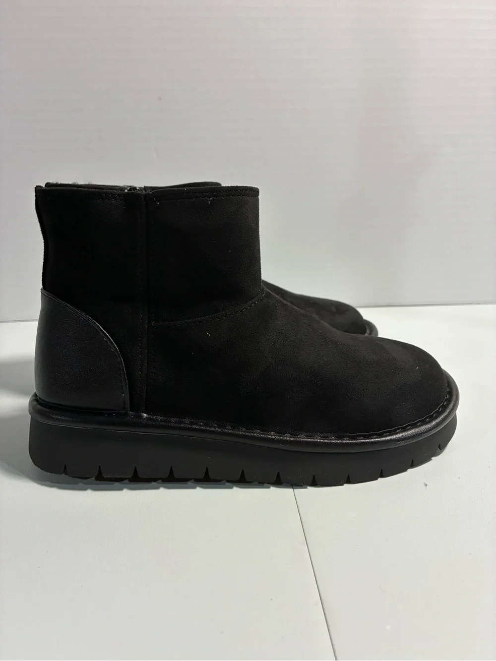 Cat & Jack Black Suede Ankle Boots